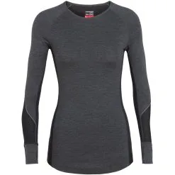 Icebreaker Women's BodyfitZone Merino 260 Zone Long Sleeve Crewe Thermal Top