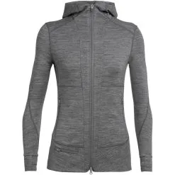 Icebreaker Women's Merino Quantum II Long Sleeve Zip Hood Jacket