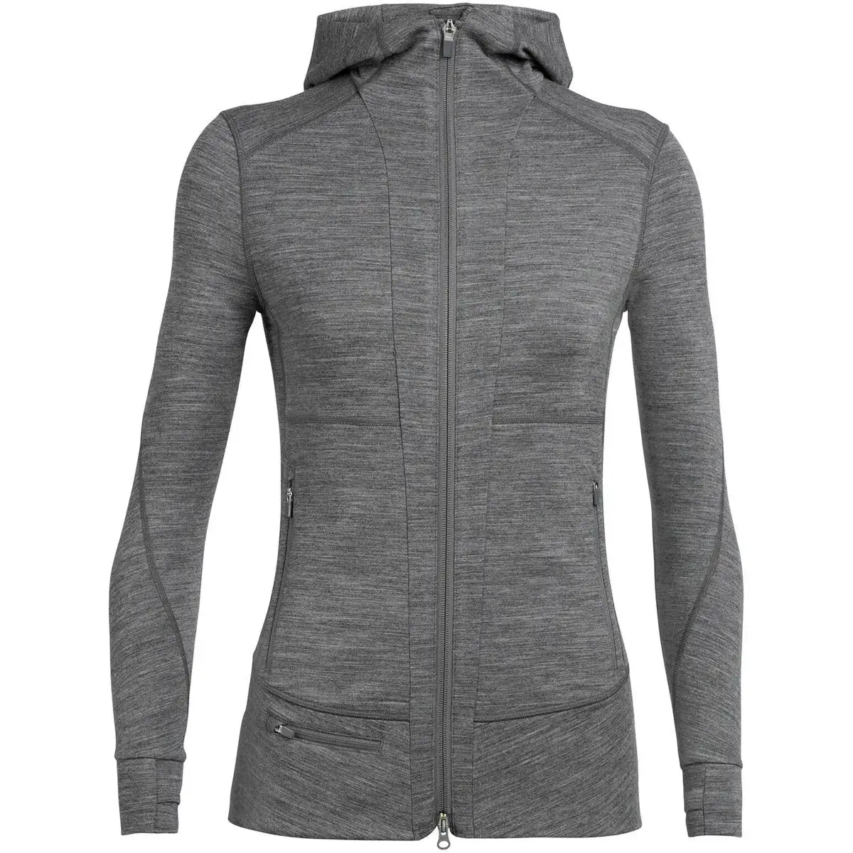 Icebreaker Women's Merino Quantum II Long Sleeve Zip Hood Jacket